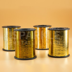 Hot bán vàng M Loại kim loại sợi 12micron 1/69 300 gam Đồng đan kim loại chủ đề phẳng lurex phim - Product Image 2