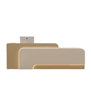 <span class=keywords><strong>Comptoir</strong></span> d'accueil moderne de luxe en bois pour hôtel, salon de beauté, centre de bien-être, magasin de vêtements, clinique esthétique, hôpital, école - Product Image 6