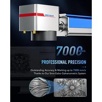 50W 60W 100W Graveur laser à fibre LightBurn Machine de marquage laser avec pointeur à point rouge Solid State Galvo Brand 20W Power