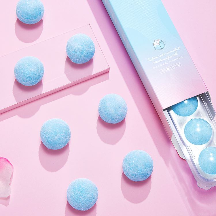 OEM ODM ZOOSOON Natural Milk Essence Whitening Ball Handmade Shower Moisturize Smoothing Bath Salt for Skin Care