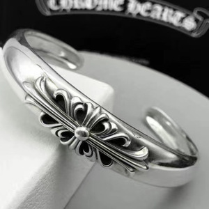 Bracciale CH Crocs in ferro con croce a spada sacra in pietra naturale, finitura liscia, effetto <span class=keywords><strong>vintage</strong></span> invecchiato, per uomo, donna, stile coppia - Product Image 3