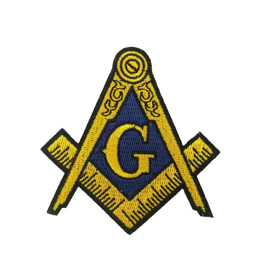 Custom iron on masonic freemason national club souvenir embroidered patch