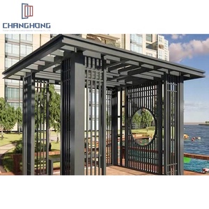 Design Moderne Grande <span class=keywords><strong>Vue</strong></span> <span class=keywords><strong>Aluminium</strong></span> <span class=keywords><strong>Terrasse</strong></span> Extérieure persiennes Gazebos Extérieur - Product Image 5