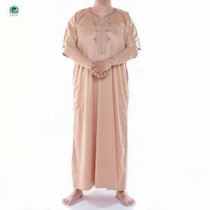 2021 Muslim men's clothing Middle Eastern Arab robe loose 100% polyester fiber dubai islamic men