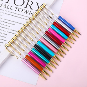 <span class=keywords><strong>ปากกา</strong></span>ลูกลื่นโลหะคุณภาพสูง DIY สีสันสดใส พร้อมโลโก้สั่งทำ ของพรีเมียม <span class=keywords><strong>ปากกา</strong></span>โลหะสีทองแบบ 3 มิติ หลอดเปล่าใส่กลิตเตอร์ DIY - Product Image 1