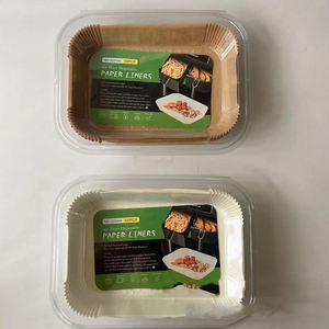 Recién llegado, freidora de aire antiadherente, revestimiento de papel desechable rectangular Compatible con <span class=keywords><strong>Ninja</strong></span> <span class=keywords><strong>foodi</strong></span>, freidora de aire doble, <span class=keywords><strong>horno</strong></span> tostador - Product Image 1