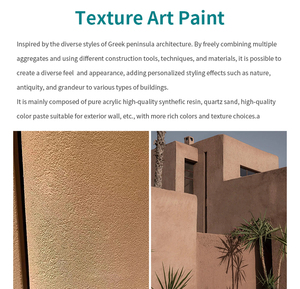 Haute couverture façade Art sentir à base d'eau sol en béton sable stuc Texture mur couleur <span class=keywords><strong>peinture</strong></span> pour décor de hall d'exposition - Product Image 4