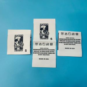 Muestra Gratuita, Etiqueta de Talla Personalizada, Tejida, Ecológica, Sostenible, 100% Algodón, con Holograma, para Ropa - Product Image 3