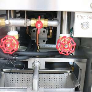 Friteuse électrique commerciale en acier inoxydable avec système de filtration d'huile à réservoir unique, 2 paniers, capacité d'huile de 17-20L - Product Image 5