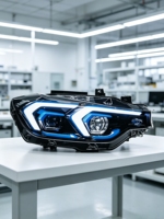 Ensemble de lentilles LED bicolores Golden Eye 12V 10000 Lumens 72W 8000K pour BMW Série 3 F30/F35/F31 2012-2019 – Kit de modernisation