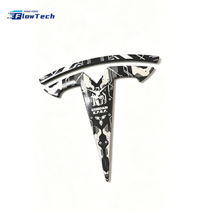 Emblème en métal noir brillant pour Tesla, modèle 3 Highland, modèle Y Juniper, décoration de capot avant et de hayon - Product Image 3