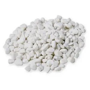 High Quality Tumbled Stone Pebbles Snow White from China Modern Garden Landscape Decoration Outdoor Gravel Pebble Stone Parks