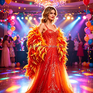 Plumas <span class=keywords><strong>de</strong></span> Gallo Teñidas <span class=keywords><strong>para</strong></span> Manualidades, Decoración <span class=keywords><strong>de</strong></span> Samba Boa, <span class=keywords><strong>para</strong></span> Bodas, Carnavales, Fiestas, Estilo Natural, <span class=keywords><strong>2</strong></span> <span class=keywords><strong>Metros</strong></span> - Product Image 6
