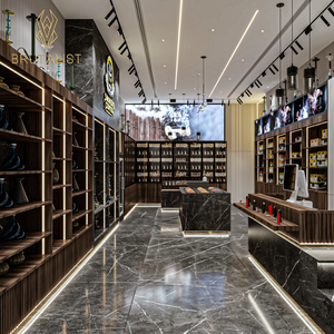 Atractiva vitrina de madera MDF para tabaco Hookah Smoke Shops Glass Shop Display Design - Product Image 2