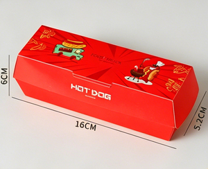 Emballage alimentaire personnalisé en promotion : Boîte à sandwich ou à hot-dog en kraft brun ou blanc à fond plat avec couvercle pour plats à emporter - Product Image 3