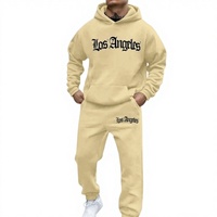 Nouvel ensemble de sweat-shirts amples à capuche pour homme, style tendance, imprimé lettres, collection automne/hiver, idéal pour l'export.