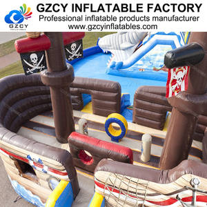 2024 conception populaire <span class=keywords><strong>bateau</strong></span> <span class=keywords><strong>pirate</strong></span> toboggan gonflable énorme <span class=keywords><strong>piscine</strong></span> d'eau en PVC en gros - Product Image 5