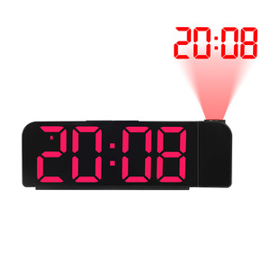 JIUYI <strong>LED</strong> <strong>Digital</strong> Alarm <strong>Clock</strong> with Large Font Color <strong>Display</strong> New Minimalist Projection Design Temperature <strong>Display</strong> - Product Image 4