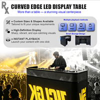 Cabina de DJ Portátil RX Easy Control P1.86/P2/P2.5 con Pantalla LED Flexible 4K, Ruedas para Fiestas Musicales, Eventos, Hogar, Bar, Discoteca