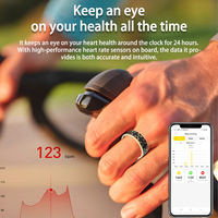Anneau intelligent OEM, podomètre, oxymètre, tracker d'activité physique, téléphone avec suivi de la fréquence cardiaque, suivi du sommeil, anneau intelligent pour la santé pour hommes et femmes