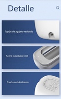 GEZHE machine de nettoyage à ultrasons pour mini-lentilles de ménage nettoyeur à ultrasons pour bijoux de filles Portable plug-in Nettoyage à ultrasons