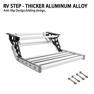 TYTXRV Marchepied pliable manuel de haute qualité pour caravane et camping-car, marchepieds simples en alliage d'aluminium antidérapants - Product Image 3