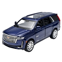 Modèle de voiture en alliage Cadillac Escalade 2021 édition 1:32, collection de jouets en boîte avec fonction de contrôle de la force, pour les enfants de 0 à 24 mois