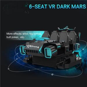 Parc d'attractions d'intérieur 9d, six cinémas de la simulation VR de réalité virtuelle de sièges à vendre - Product Image 6