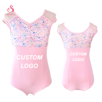ALA009 Body personnalisé pour enfants vêtements de danse d'entraînement justaucorps de ballet à panneaux imprimés floraux