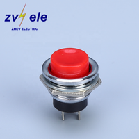 PBS 26B interrupteur à bouton rond momentané avec ouverture normale DS-212 rouge