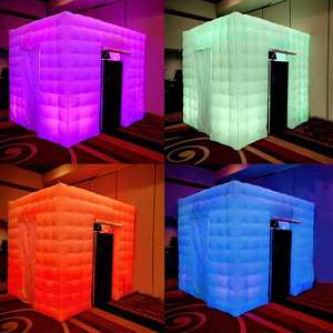 Dôme Bulle Livraison le lendemain Grand cube de mariage Tente gonflable à lumière LED pour <span class=keywords><strong>la</strong></span> fête - Product Image 5
