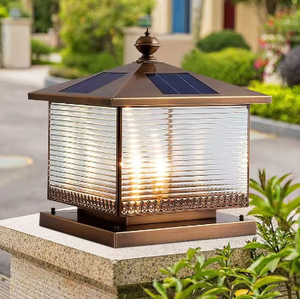 Gran oferta, lámpara de árbol Flexi moderna, luz de pilar de puerta con energía Solar LED de bajo voltaje, luz de puerta blanca cálida - Product Image 5