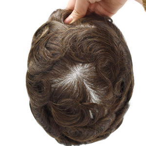 Sistema de Reemplazo Capilar Masculino al por Mayor: Prótesis Capilar de Cabello Humano Rubio Q6 con Encaje Suizo y Encaje Francés Completo para Hombres - Product Image 1