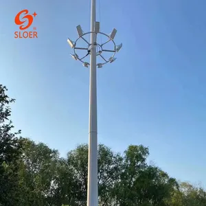 SLOER Aluminum 10M 15M 20M Lamp Pole Street Light Steel High Mast Lighting Pole