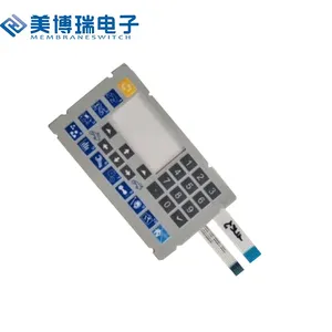 Matrix Keypad Saklar Numerik, Led Fleksibel Latar Belakang Abu-abu 3X4