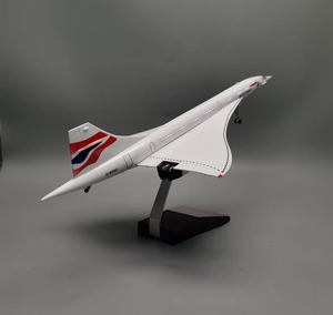 1/125 Échelle ABS Résine British Airways <span class=keywords><strong>Air</strong></span> <span class=keywords><strong>France</strong></span> Concorde Avion Modèle Supersonique Compagnie Aérienne Moulé Sous Pression Jouet pour Collection - Product Image 5