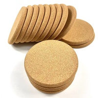 Sous-verres en liège personnalisés avec logo d'entreprise, sous-verres promotionnels écologiques, sous-verres ronds en liège pour boissons, sublimation