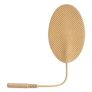 Patch Elektroda <span class=keywords><strong>TENS</strong></span> Oval Non-woven Perekat Sendiri Grosir CE ISO dengan Kabel Pin 2.0mm untuk Unit Pijat <span class=keywords><strong>TENS</strong></span>/EMS - Product Image 1