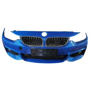 Per <span class=keywords><strong>BMW</strong></span> <span class=keywords><strong>Serie</strong></span> <span class=keywords><strong>4</strong></span> F32 F33 F36 Paraurti Anteriore in ABS Nero Usato Kit Sportivo con Aggiornamento Fendinebbia Facelift - Product Image 2
