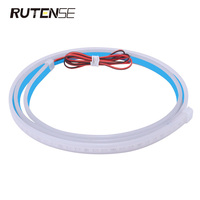 RUTENSEフラッシュ信号ledストリップライト10W Car Door Warning Led Light 12V White Red Shadow Welcome led drlライト