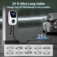 Tera US 11kw chargeur ev portable Level2 J1772 48A 240V IP66 Station de charge de véhicule électrique mural APP contrôle W01