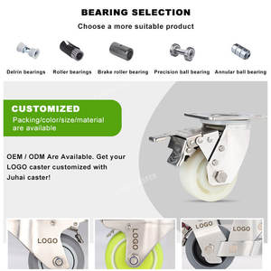 Hochleistungs-Edelstahl-Lenk rollen der L-Serie mit Doppel kugellager, leicht zu verriegeln, drehbar mit doppelter Verriegelung - Product Image 5