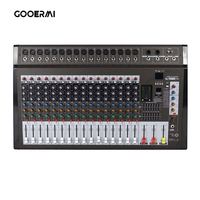Console de mixage audio professionnelle Gooermi DMX-16 16 canaux avec 16 effets DSP et interface USB pour scène et spectacles en direct