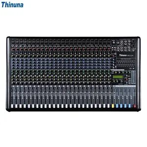 Thinuna MX-G24 24 ערוצים אודיו מיקסר קונסולה 48V מופעל דיגיטלי כחול שן ערבוב קונסולת מקצועי אודיו מיקסר