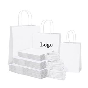 ถุงกระดาษคราฟท์สีน้ำตาลพิมพ์ลายตามสั่งขายส่งพร้อมหูหิ้ว - Product Image 2