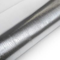 Kain Fiberglass E-Glass Berlapis Aluminium Foil, Tenun Polos, Tahan Panas, Tahan Api, Bebas Alkali