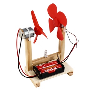 Turbine à vent créative en blocs en bois, <span class=keywords><strong>jouet</strong></span> artisanal, outil d'apprentissage scientifique, DIY, amusant, pour enfants - Product Image 4