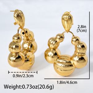Zeadear Nuevos Aretes de Aro Clásicos de Moda Chapados en Oro de 14k para Mujer - Product Image 6