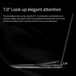 Oem Thương hiệu Mới máy tính xách tay đôi Scree 16 "+ 14" Màn hình kép máy tính xách tay Core 10855M 8GB RAM 256GB SSD kinh doanh máy tính xách tay máy tính - Product Image 4