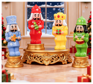 Miniaturas 3D de <span class=keywords><strong>Cascanueces</strong></span>, Adornos Navideños, Mini Figuras de Feliz Navidad para Manualidades, Bolas de Cristal, Plastilina, Juguetes para Niños - Product Image 1